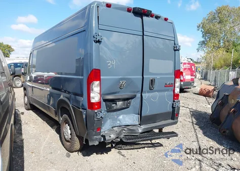 2019 Ram Promaster 2500 High Roof 159 Wb from USA, damaged, VIN 3C6TRVDG8KE514672